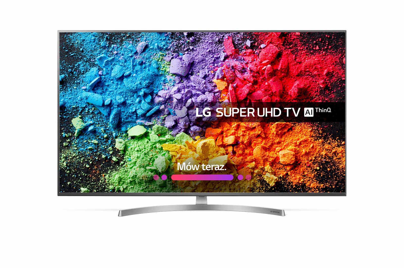 Telewizor LG 49” 4K SUPER UHD Smart TV HDR AI TV ze sztuczną inteligencją 49SK8100 49SK8100PLA - widok z przodu