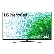 Telewizor LG 50” NanoCell 4K 2021 AI TV ze sztuczną inteligencją, DVB-T2/HEVC, 50NANO81 50NANO813PA - widok z przodu