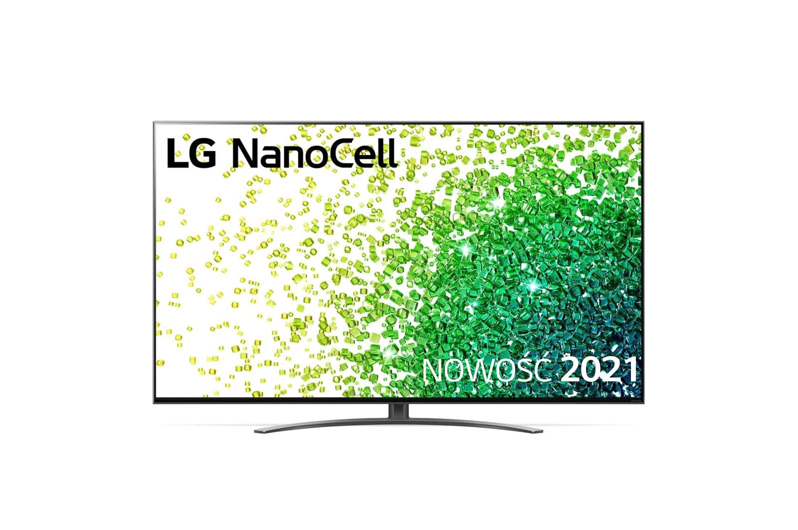 Telewizor LG 50” NanoCell 4K 2021 AI TV ze sztuczną inteligencją, DVB-T2/HEVC, 50NANO86 50NANO863PA - widok z przodu