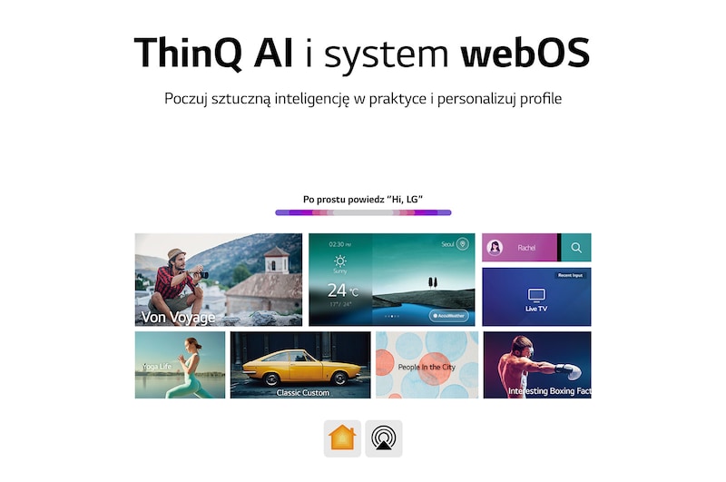 LG Telewizor LG 50” QNED 4K  AI TV ze sztuczną inteligencją, DVB-T2/HEVC, 50QNED81, 50QNED813QA