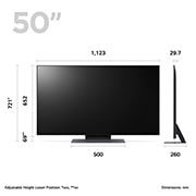 LG Telewizor LG 50” QNED 4K Smart TV ze sztuczną inteligencją, 50QNED81, 50QNED813RE