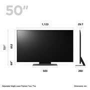 LG Telewizor LG 50” QNED 4K Smart TV ze sztuczną inteligencją, 50QNED82, 50QNED823RE