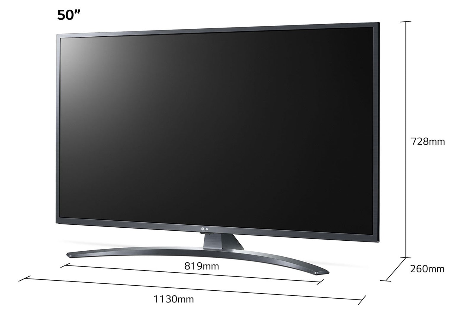 LG Telewizor LG 50” UHD 4K 2020 AI TV ze sztuczną inteligencją, DVB-T2, 50UN7400, 50UN74003LB