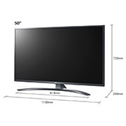 LG Telewizor LG 50” UHD 4K 2020 AI TV ze sztuczną inteligencją, DVB-T2, 50UN7400, 50UN74003LB