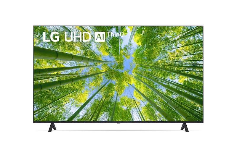 Front view of Telewizor LG 50” UHD 4K 2022 AI TV ze sztuczną inteligencją, DVB-T2/HEVC, 50UQ7900 50UQ79003LA