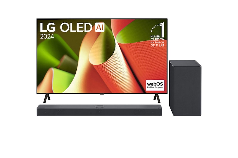 Front view with sound bar