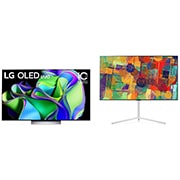 LG Promocja: telewizor LG 55” OLED evo 4K Smart TV OLED55C3 ze Stojakiem Gallery Stand, 55C31L-FS21.BUNDLE