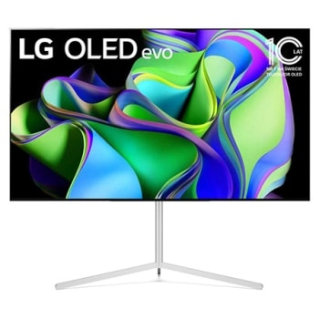 Widok od przodu telewizora LG OLED evo