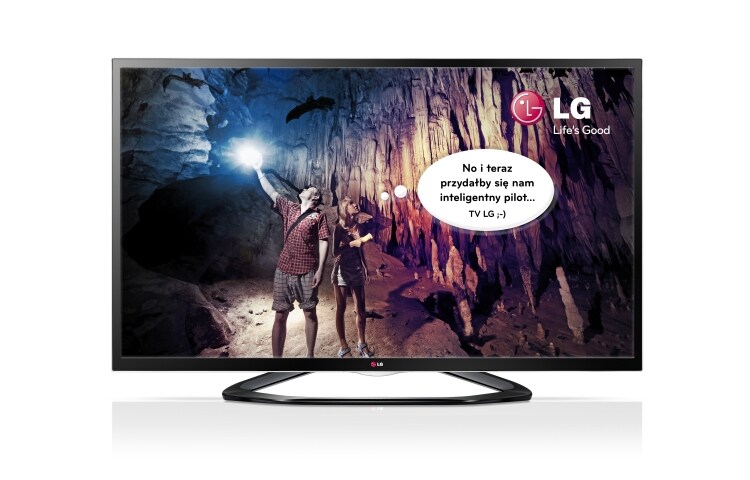 LED, 55&#34;, Full HD, IPS, 200HZ MCI, Smart TV, Cinema 3D 55LA640S - widok z przodu