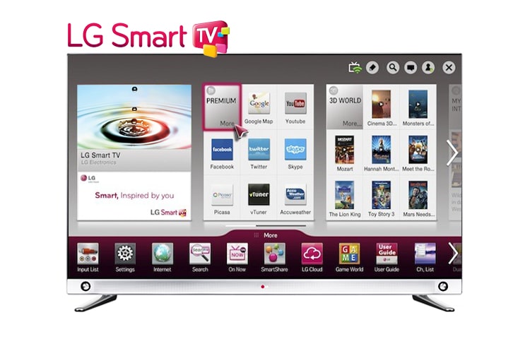 LG 55", 4K ULTRA HD, SMART TV, CINEMA 3D, PANEL IPS, 1000 HZ MCI , 55LA965V