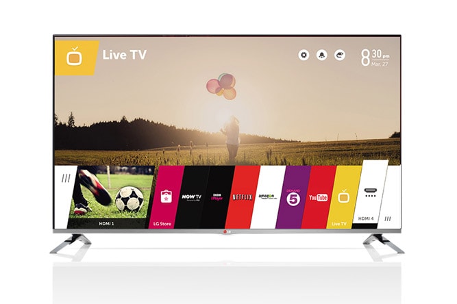 55&#34;, FULL HD 1080P, WEB OS SMART TV, CINEMA 3D, PANEL IPS, 700 HZ MCI  55LB679V - widok z przodu