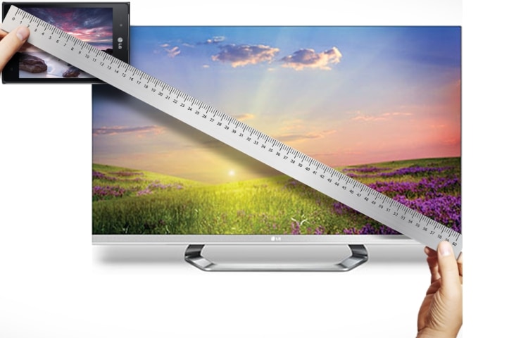 Telewizor LG Cinema 3D, LED PLUS, Smart TV, 55LM670S 55LM670S - widok z przodu