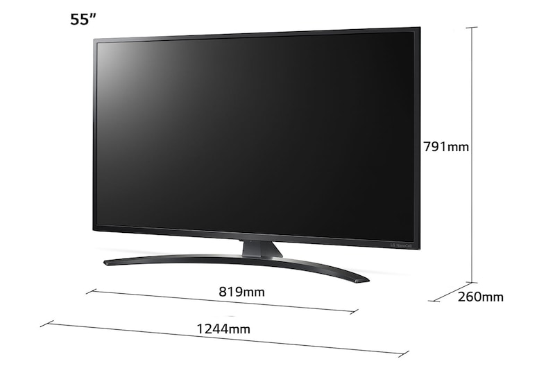 LG Telewizor LG 55” NanoCell 4K 2020 AI TV ze sztuczną inteligencją, DVB-T2, 55NANO79, 55NANO793NE