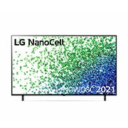 Telewizor LG 55” NanoCell 4K 2021 AI TV ze sztuczną inteligencją, DVB-T2/HEVC, 55NANO80 55NANO803PA - widok z przodu