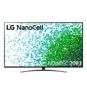 Telewizor LG 55” NanoCell 4K 2021 AI TV ze sztuczną inteligencją, DVB-T2/HEVC, 55NANO81 55NANO813PA - widok z przodu