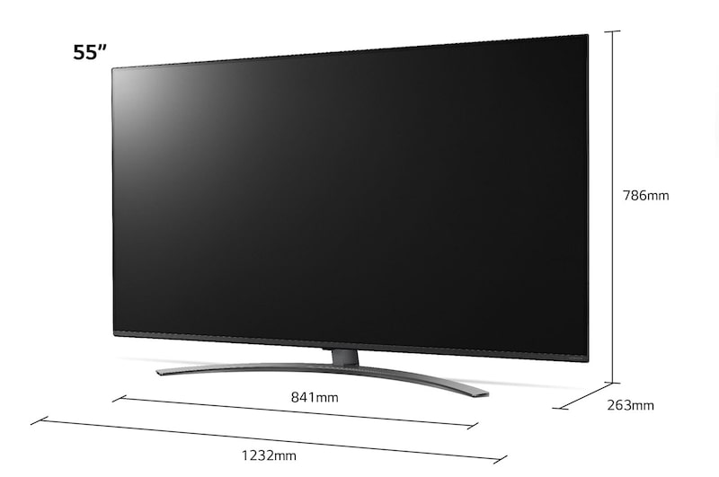 LG Telewizor LG 55” NanoCell 4K 2020 AI TV ze sztuczną inteligencją, DVB-T2, 55NANO81, 55NANO816NA
