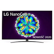 Telewizor LG 55” NanoCell 4K 2020 AI TV ze sztuczną inteligencją 55NANO86 55NANO863NA - widok z przodu