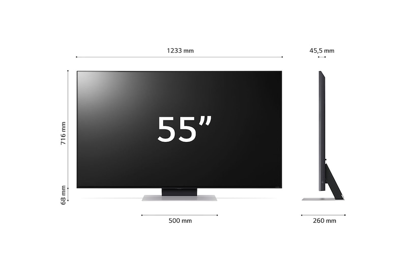 LG Telewizor LG 55” QNED MiniLED 4K Smart TV ze sztuczną inteligencją, 55QNED86, 55QNED863RE