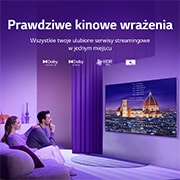LG Telewizor LG 55” QNED 4K AI TV ze sztuczną inteligencją, DVB-T2/HEVC, 55QNED87, 55QNED873QB