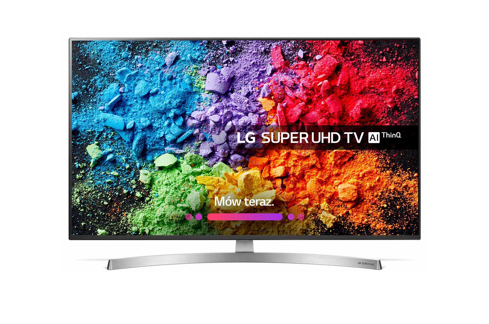 Telewizor LG 55” SK8500 SUPER UHD AI TV ze Sztuczną Inteligencją HDR 4K Smart TV 55SK8500PLA - widok z przodu