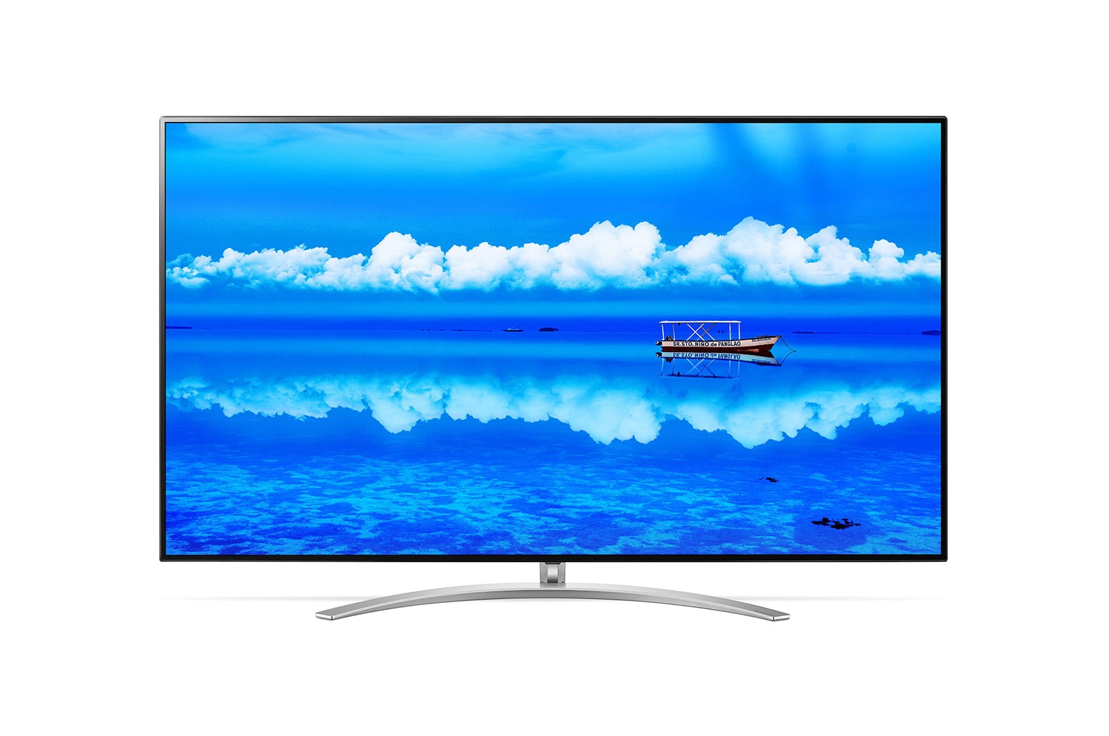 Telewizor LG 55&#34; NanoCell AI TV ze sztuczną inteligencją 4K HDR 55SM9800 55SM9800PLA - widok z przodu