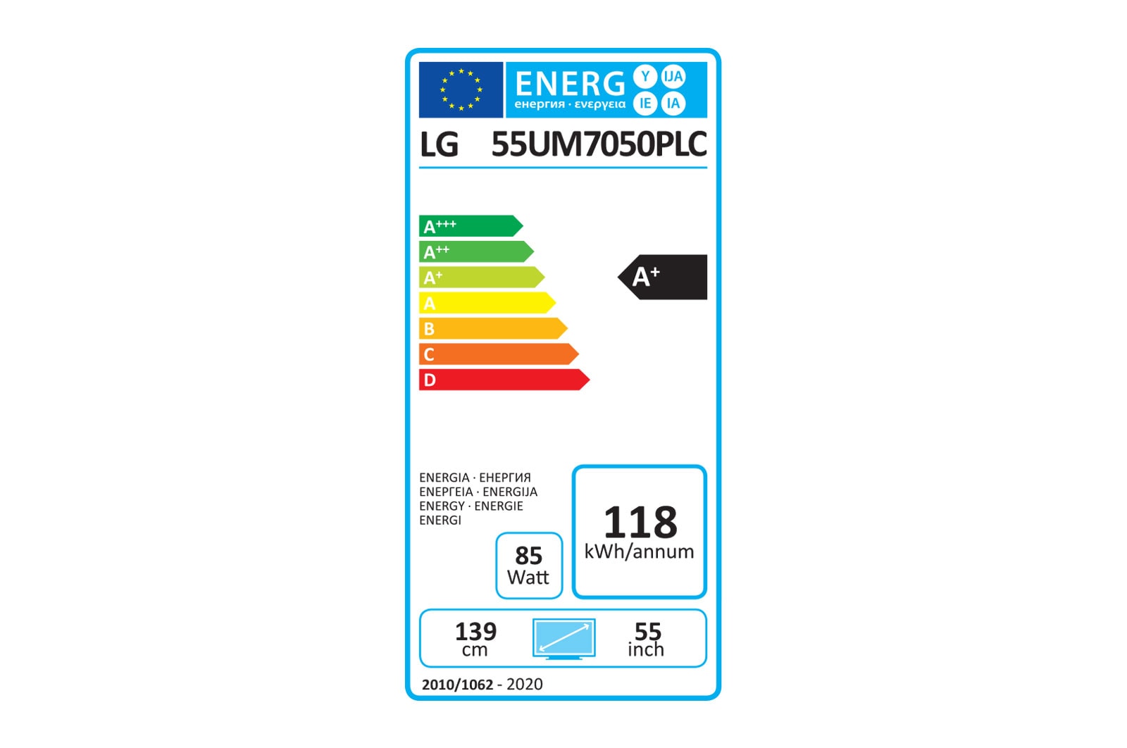 LG Telewizor LG 55” 4K HDR 55UM7050, 55UM7050PLC