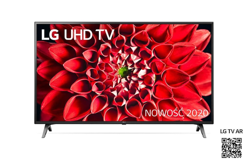 Front view of Telewizor LG 55” UHD 4K 2020 AI TV ze sztuczną inteligencją 55UN7100 55UN71003LB