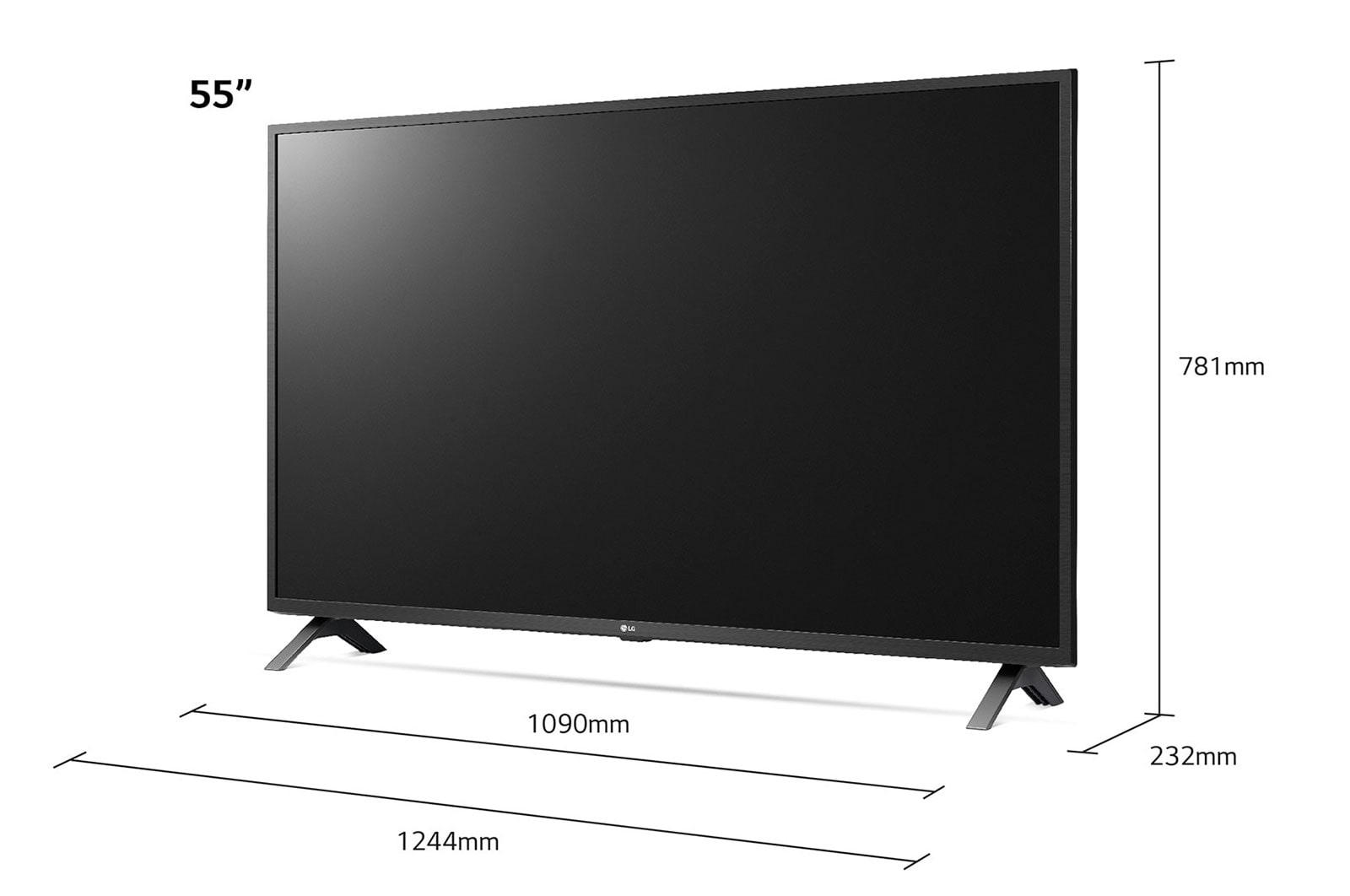 LG Telewizor LG 55” UHD 4K 2020 AI TV ze sztuczną inteligencją, DVB-T2, 55UN7300, 55UN73003LA