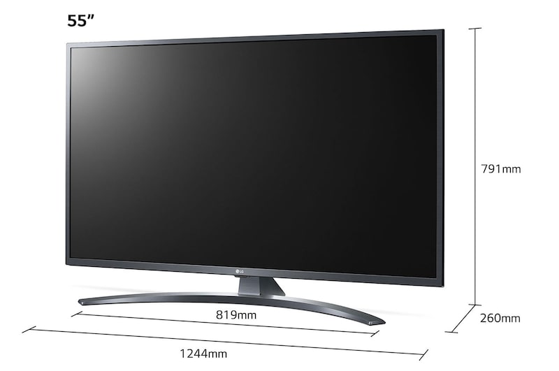 LG Telewizor LG 55” UHD 4K Cinema HDR AI TV ze sztuczną inteligencją 55UN7400, 55UN74003LB