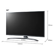 LG Telewizor LG 55” UHD 4K Cinema HDR AI TV ze sztuczną inteligencją 55UN7400, 55UN74003LB
