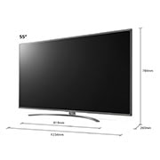 LG Telewizor LG 55” UHD 4K 2020 AI TV ze sztuczną inteligencją, DVB-T2, 55UN8100, 55UN81003LB