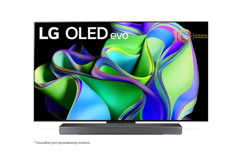 LG Telewizor 65” OLED evo 4K OLED65C3 z soundbarem SC9S, 65C31L-SC95.BUNDLE