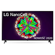 Telewizor LG 65” NanoCell 4K 2020 AI TV ze sztuczną inteligencją 65NANO80 65NANO803NA - widok z przodu