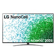 Telewizor LG 65” NanoCell 4K 2021 AI TV ze sztuczną inteligencją, DVB-T2/HEVC, 65NANO81 65NANO813PA - widok z przodu