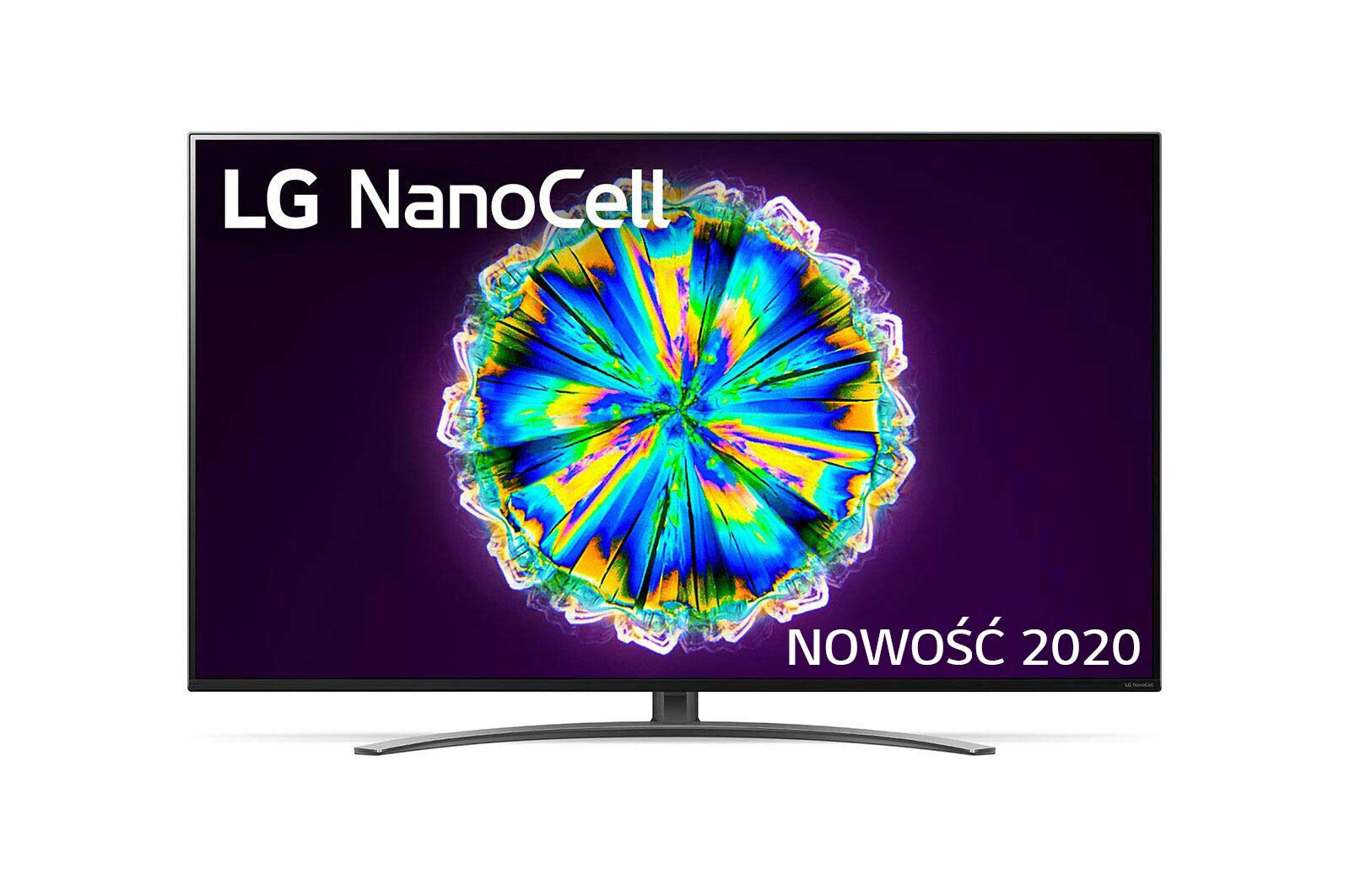 Telewizor LG 65” NanoCell 4K 2020 AI TV ze sztuczną inteligencją, DVB-T2, 65NANO86 65NANO863NA - widok z przodu