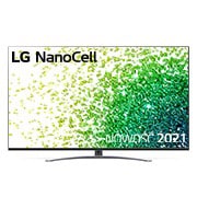  Telewizor LG 65” NanoCell 4K 2021 AI TV ze sztuczną inteligencją, DVB-T2/HEVC, 65NANO88 65NANO883PB - widok z przodu