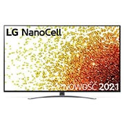 Telewizor LG 65” NanoCell 4K 2021 AI TV ze sztuczną inteligencją, DVB-T2/HEVC, 65NANO92 65NANO923PB - widok z przodu