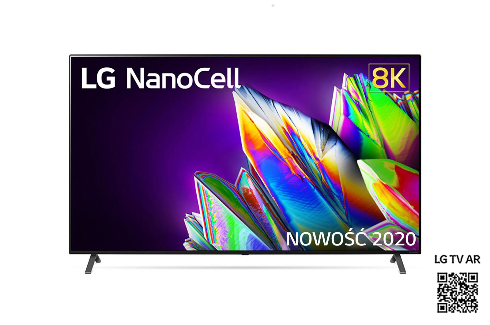 Telewizor LG 65” NanoCell 8K 2020 AI TV ze sztuczną inteligencją 65NANO97 65NANO973NA - widok z przodu