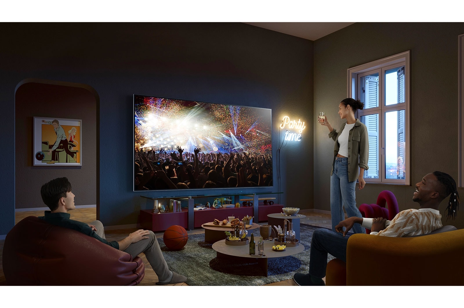 LG  Telewizor LG 65” QNED 4K Smart TV ze sztuczną inteligencją, 65QNED81, 65QNED813RE