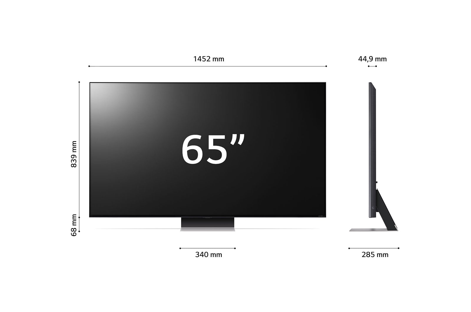 LG Telewizor LG 65” QNED MiniLED 4K Smart TV ze sztuczną inteligencją, 65QNED86, 65QNED863RE