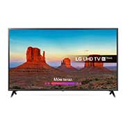 Telewizor LG 65” 4K UHD Smart TV HDR AI TV ze sztuczną inteligencją 65UK6300 65UK6300MLB - widok z przodu