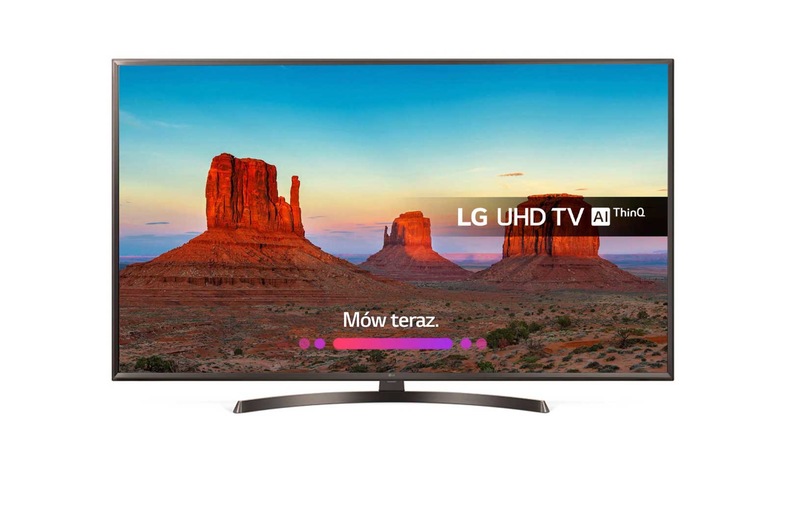 Telewizor LG 65&#34; 4K Smart TV HDR 65UK6400 65UK6400PLF - widok z przodu