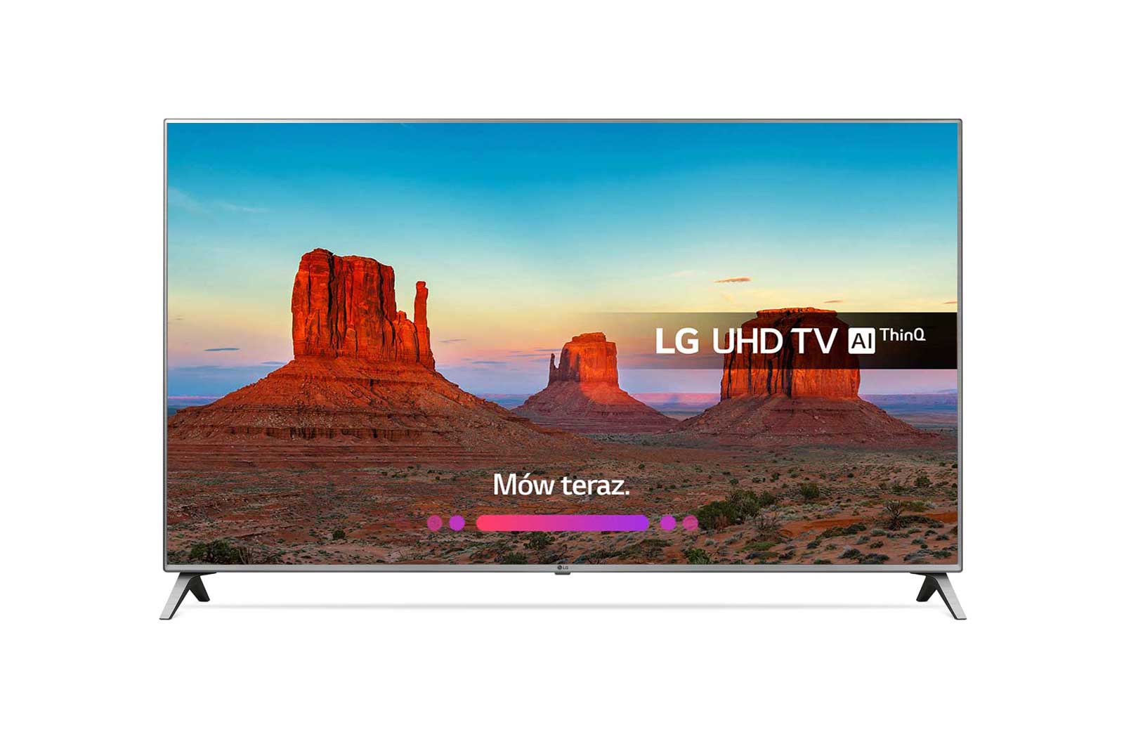 Telewizor LG 65&#34; 4K Smart TV HDR 65UK6500 65UK6500MLA - widok z przodu