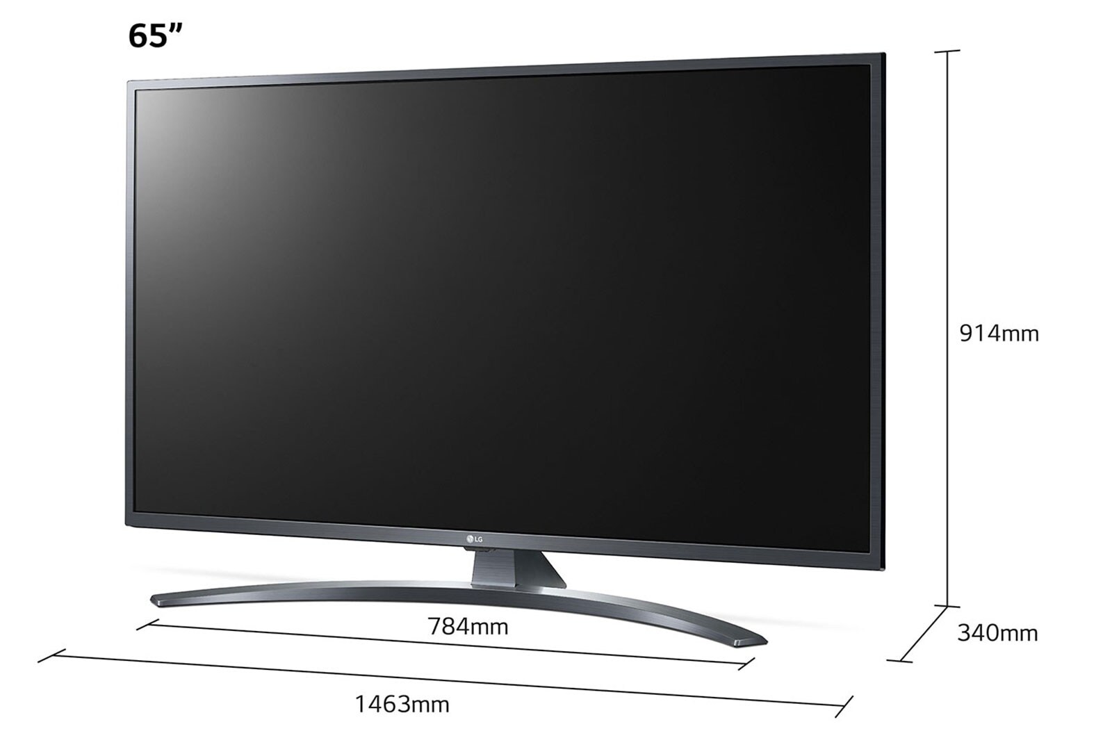 LG Telewizor LG 65” UHD 4K Cinema HDR AI TV ze sztuczną inteligencją, DVB-T2, 65UN7400, 65UN74003LB