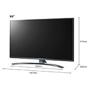 LG Telewizor LG 65” UHD 4K Cinema HDR AI TV ze sztuczną inteligencją, DVB-T2, 65UN7400, 65UN74003LB