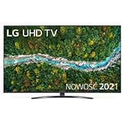 Telewizor LG 65” UHD 4K 2021 AI TV ze sztuczną inteligencją, DVB-T2/HEVC, 65UP7800 65UP78003LB - widok z przodu