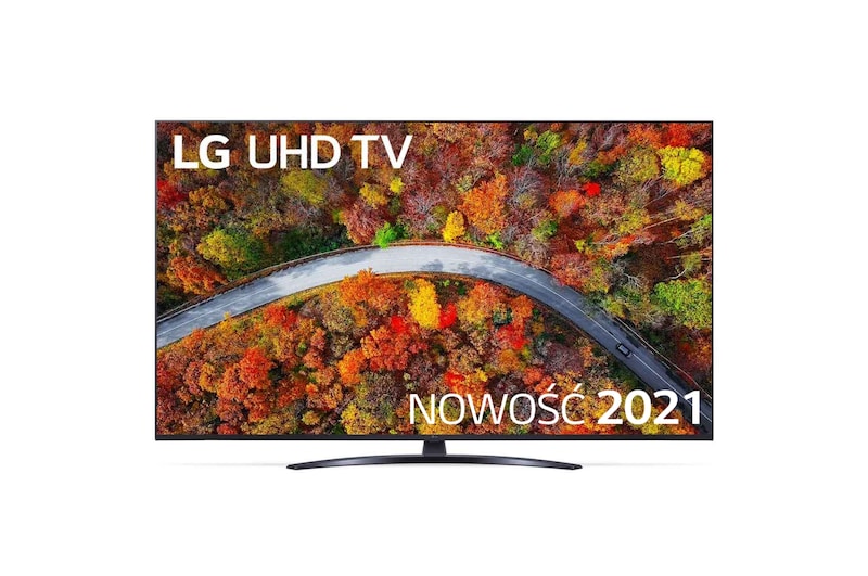 LG  Telewizor LG 65” UHD 4K 2021 AI TV ze sztuczną inteligencją, DVB-T2/HEVC, 65UP8100, 65UP81003LR