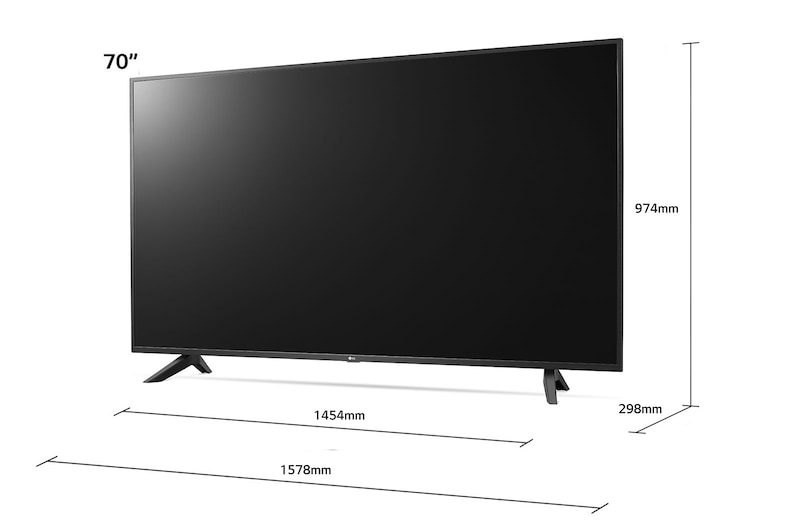 LG Telewizor LG 70” UHD 4K 2020 AI TV ze sztuczną inteligencją, DVB-T2, 70UN7070, 70UN70703LB