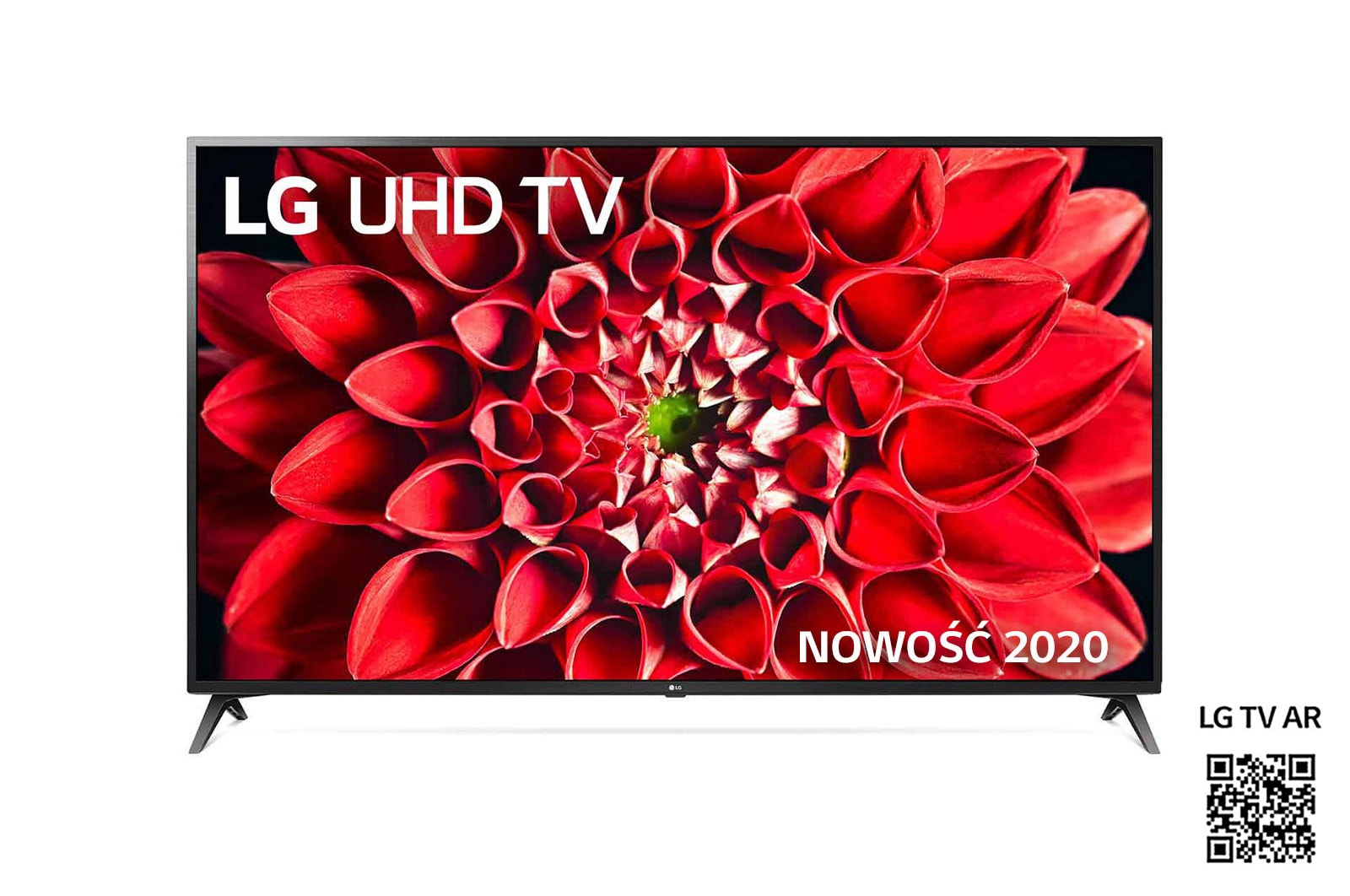 Front view of Telewizor LG 70” UHD 4K 2020 AI TV ze sztuczną inteligencją 70UN71003 70UN71003LA