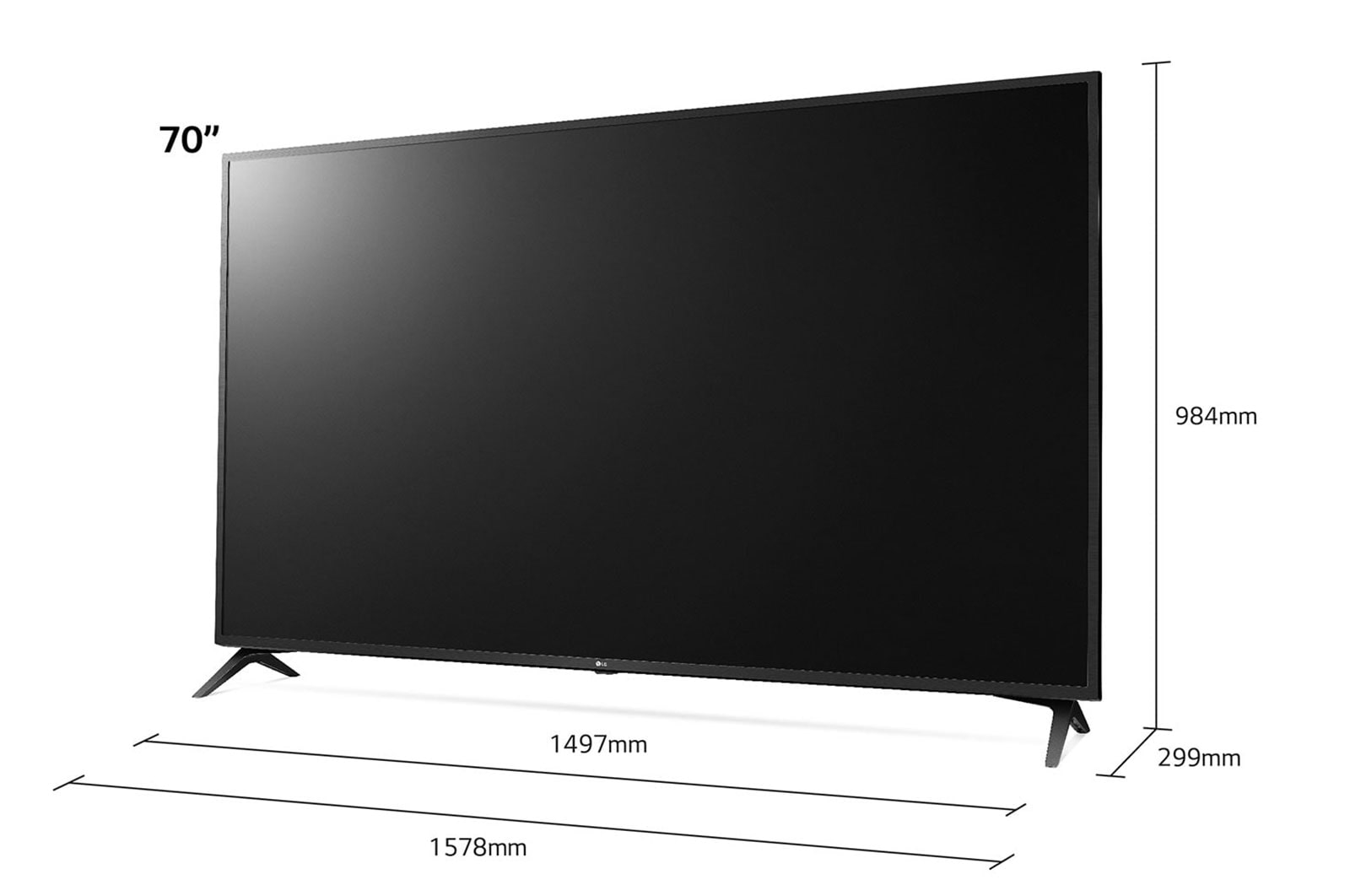 LG Telewizor LG 70” UHD 4K 2020 AI TV ze sztuczną inteligencją 70UN71003, 70UN71003LA
